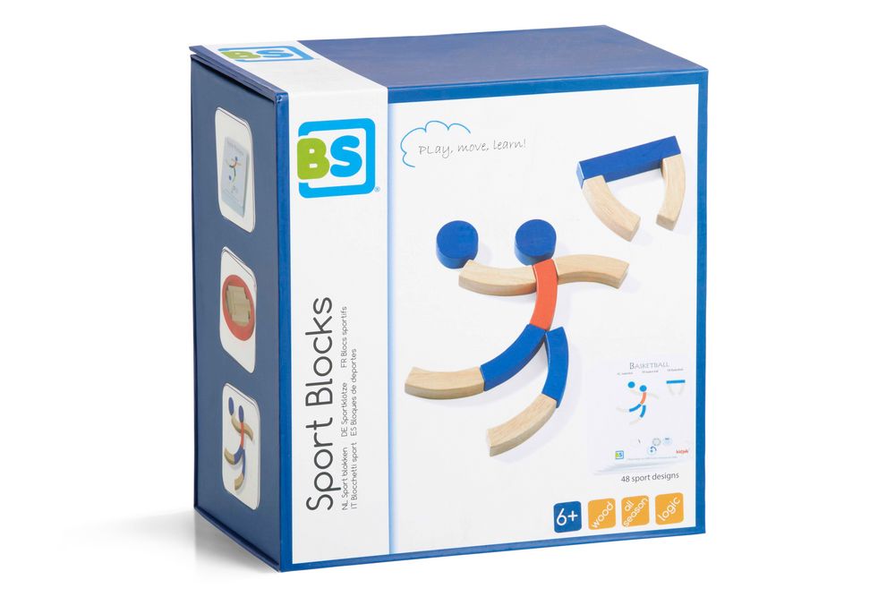 Ξύλινα Τουβλάκια Sport 71pcs - BS Toys GA254 1 Ξύλινα Τουβλάκια Sport 71pcs - BS Toys GA254