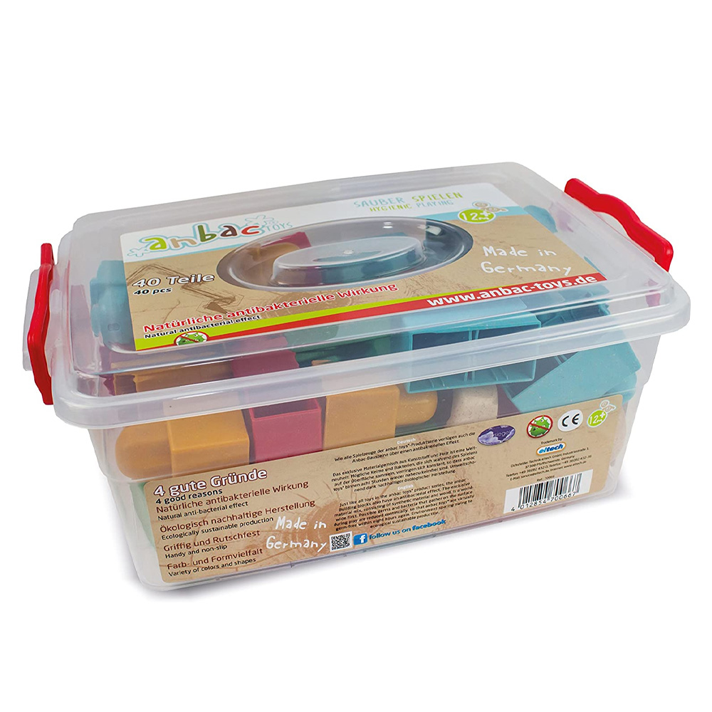 Αντιβακτηριδιακά τουβλάκια κατασκευών στοίβαξης 40 τεμ σε κουτί - Anbac 70066 5 Αντιβακτηριδιακά τουβλάκια κατασκευών στοίβαξης 40 τεμ σε κουτί - Anbac 70066 - Image 5