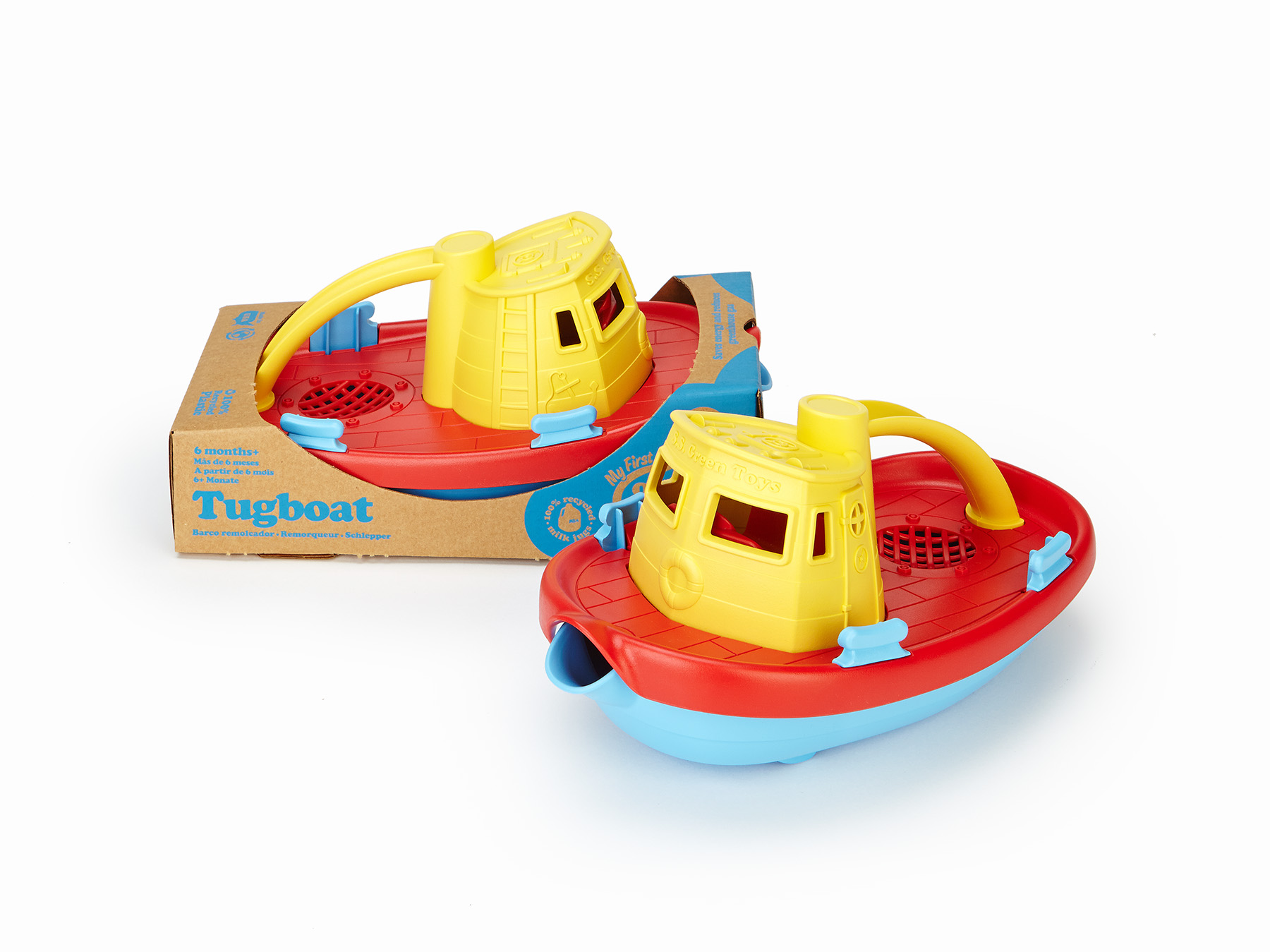 Ρυμουλκό Πλοίο Κίτρινο - Green Toys TUG01R-Y 3 Ρυμουλκό Πλοίο Κίτρινο - Green Toys TUG01R-Y - Image 3